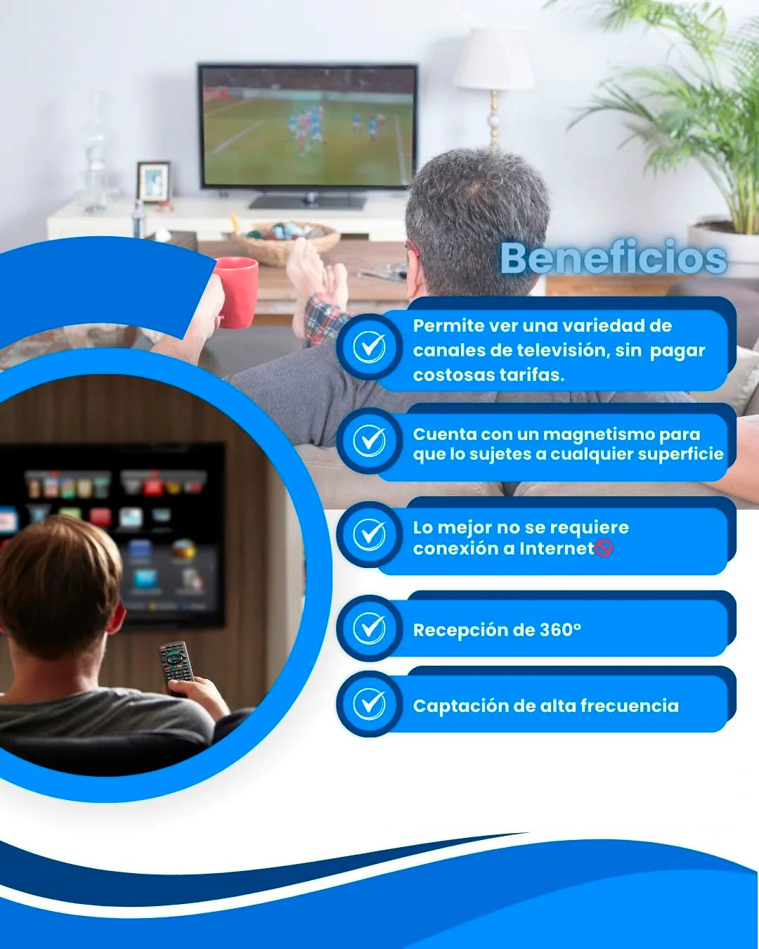 🌟📡 Potencia tu Smart TV con la Antena HD Digital de Alta Definición 📡🌟 + ¡Envío Gratis! 📦