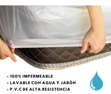 🛏️💧 Cubre Colchón Impermeable: Protección Total para Tu Descanso + ¡Envío Gratis! 📦